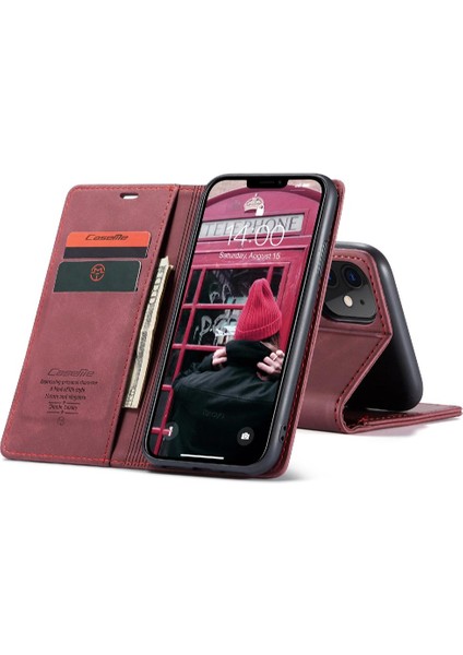 Iphone 11 Için Flip Case Folio Kitap Manyetik Kapatma Darbeye Vaka (Yurt Dışından)