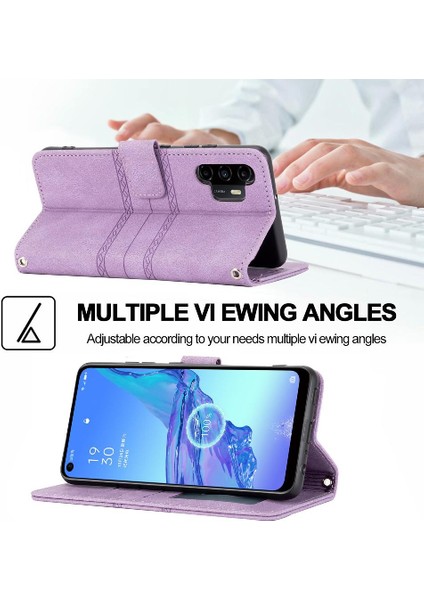 Samsung Galaxy A32 5g/ M32 5g Kickstand Pu Deri Manyetik Için Flip Case (Yurt Dışından)