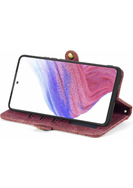 Samsung Galaxy Için Flip Case A53 5g Deri Kılıf Cüzdan Basit Iş (Yurt Dışından)