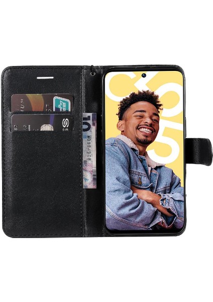 Realme C55 4g Yüksek Kalite Deri Klasik Düz Renk Için Flip Case (Yurt Dışından)