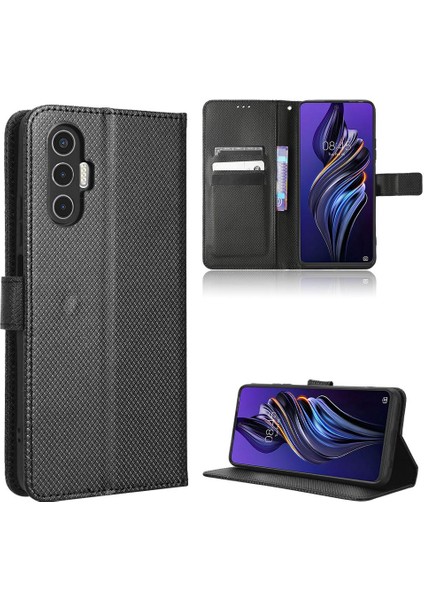 Tecno Pova 3 Manyetik Cüzdan Kapak Kart Tutucu Kickstand Için Kılıf (Yurt Dışından)
