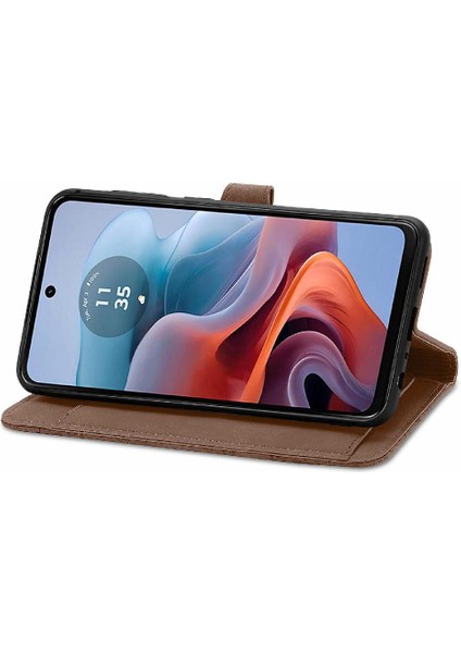 Motorola Moto G34 5g Iş Cüzdan Çoklu Kart Yuvası Flip Fermuar (Yurt Dışından)