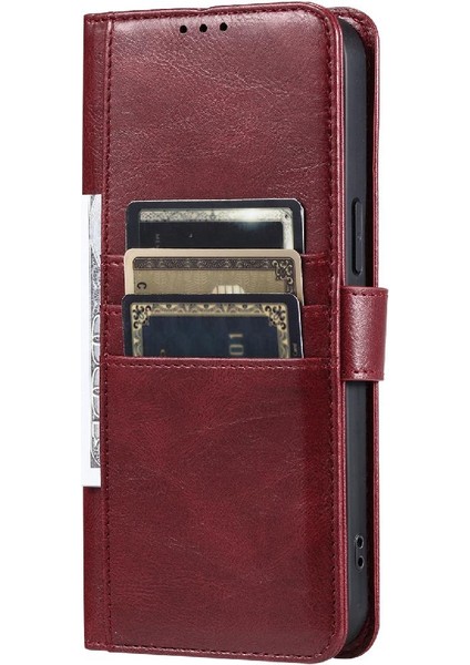 Xiaomi Redmi Not 12 Için Flip Case 4g Pu Deri Kickstand 6 Kart Yuvaları (Yurt Dışından)