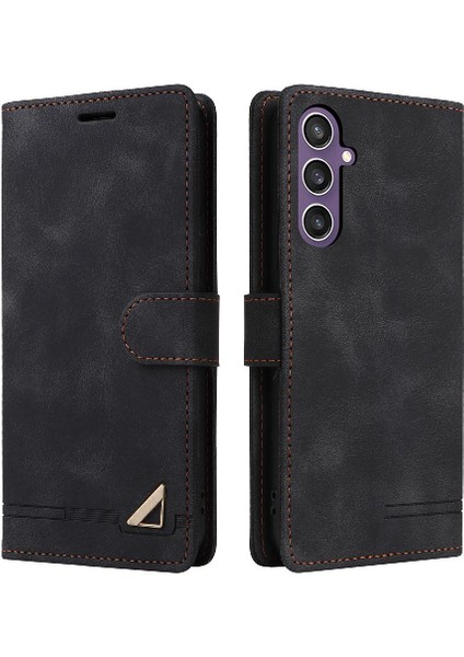 Samsung Galaxy S23 Fe Için Flip Case Cüzdan Kapak Kapak Basit Iş (Yurt Dışından)