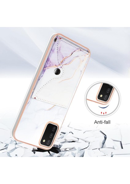 Samsung Galaxy A03S Mermer Ince Cüzdan Kart Yuvaları Yumuşak Tpu Tampon (Yurt Dışından) fiyatları
