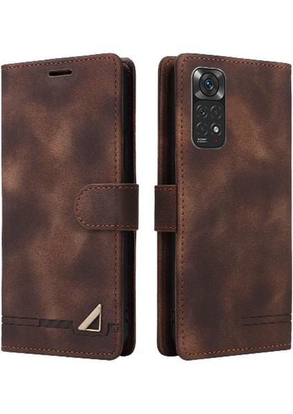 Xiaomi Redmi Not 11 Için Flip Case Cüzdan Basit Iş Kapak Kılıfı (Yurt Dışından)