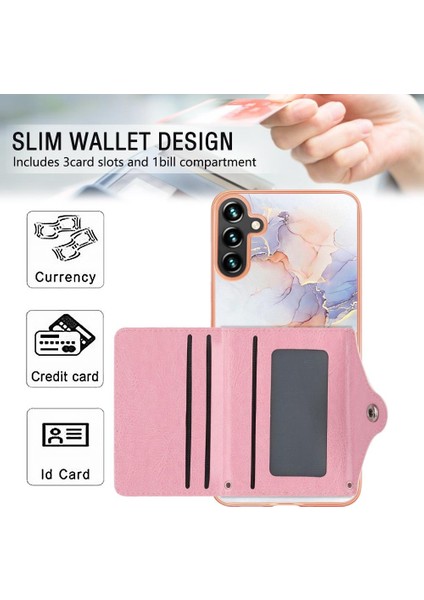 Samsung Galaxy A34 5g Yumuşak Tpu Tampon Kart Yuvaları Mermer Ince (Yurt Dışından) modelleri