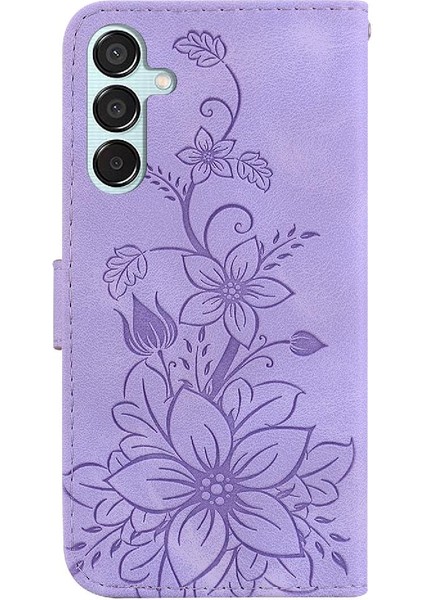 Samsung Galaxy Flip Için Flip CASE/F15 5g Manyetik Kart Tutucu Kickstand (Yurt Dışından)