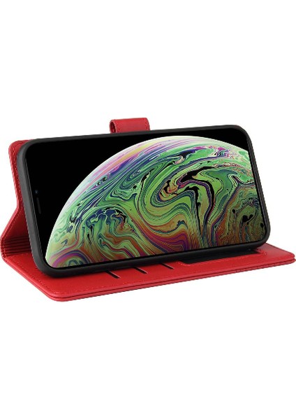 Iphone Xs Max Üç Kart Yuvaları Kickstand Premium Deri Için Flip Case (Yurt Dışından)