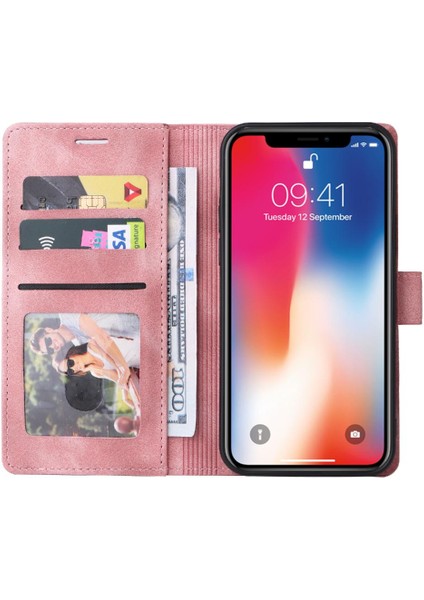 Iphone X/xs Deri Kılıf Için Flip Case Basit Iş Darbeye Dayanıklı Kapak (Yurt Dışından)