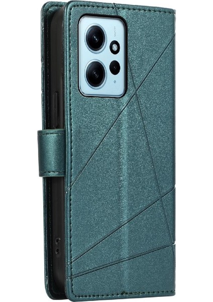 Xiaomi Redmi Not 12 Için Flip Case 4g Darbeye Şok Emici Üç (Yurt Dışından)