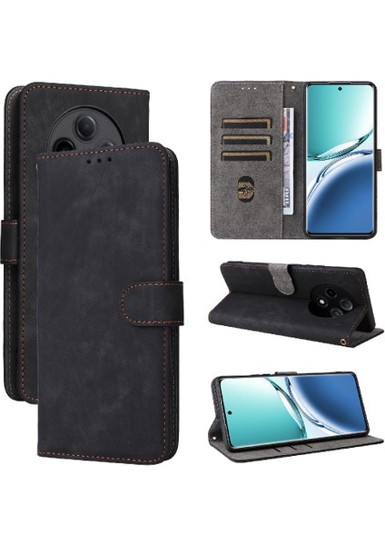 Oppo A3 Pro 5g Için Kılıf Manyetik Kapatma Flip Folio Cüzdan Pu Deri Rfid (Yurt Dışından)