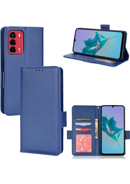 Zte Blade A72 Pu Deri Manyetik Kart Yuvaları Tutucu Cüzdan Tarafı (Yurt Dışından)