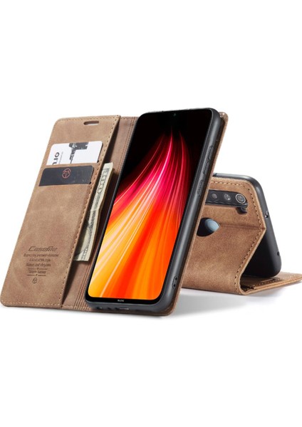 Xiaomi Redmi Not 8 Için Flip Case Kart Yuvası Kickstand Manyetik Pu (Yurt Dışından)