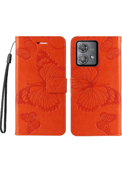 Motorola Moto Kenar 40 Neo 5g Flip Kickstand Manyetik Kapak ile Kılıf (Yurt Dışından)