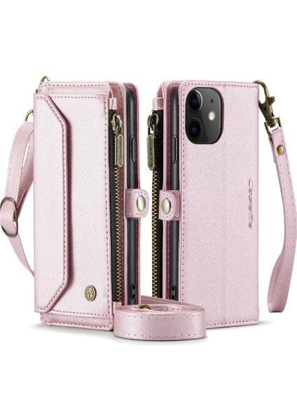 Kadınlar Için Crossbody Durumda iphone 11 Fermuar Faturaları Yuvası Cüzdan Durumda Kart (Yurt Dışından)