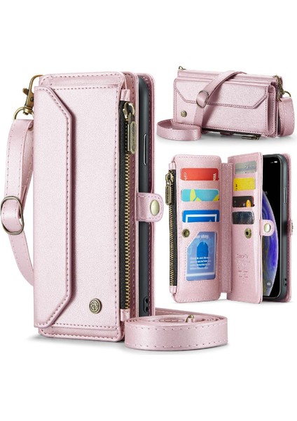 Iphone Xs Max Kart Tutucu Için Crossbody Durumda Rfid Engelleme Cüzdan Kılıf Için (Yurt Dışından)