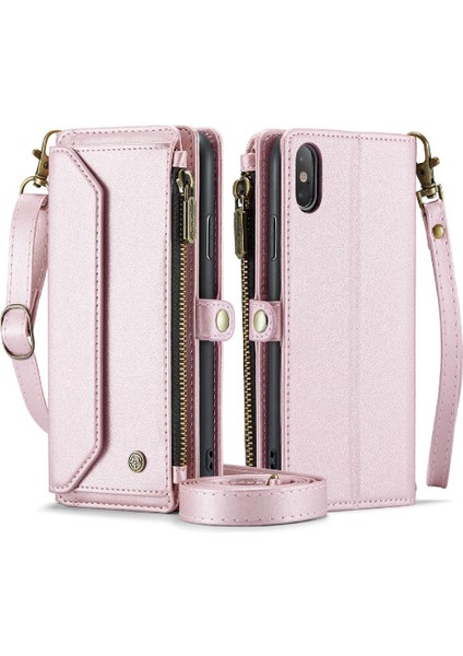 Iphone Xs Max Kart Tutucu Için Crossbody Durumda Rfid Engelleme Cüzdan Kılıf Için (Yurt Dışından)