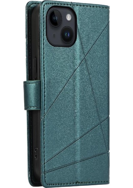 Iphone 14 Için Flip Case Darbeye Kickstand Üç Kart Yuvaları Şok (Yurt Dışından)