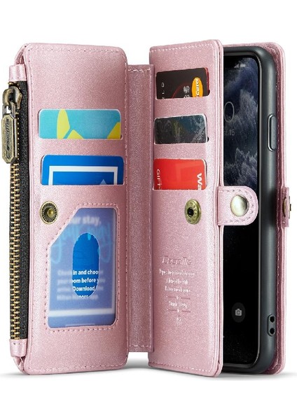Iphone 11 Pro Için Crossbody Durumda Rfid Engelleme Kart Tutucu Kılıf Cüzdan Için (Yurt Dışından)