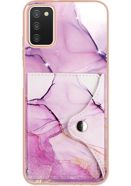 Samsung Galaxy A03S Mermer Ince Cüzdan Kart Yuvaları Yumuşak Tpu Tampon (Yurt Dışından) fırsatları