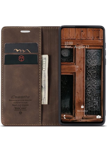 Mays Home Samsung Galaxy A73 5g Için Flip Case Vintage Pu Deri Cüzdan Manyetik (Yurt Dışından)