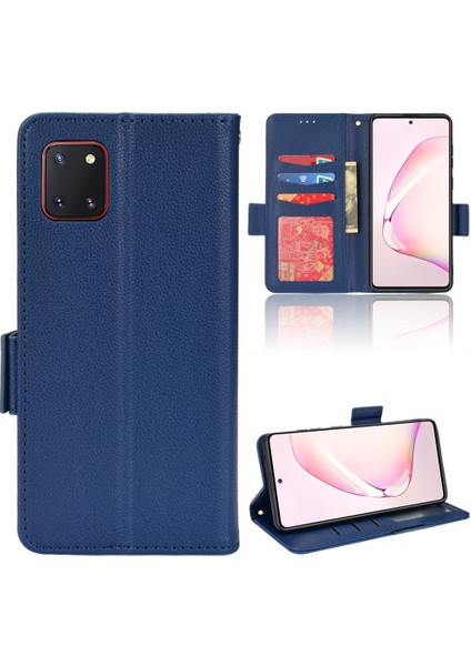 Samsung Galaxy Not 10 Lite Için Kılıf Kart Yuvaları Tutucu Cüzdan Yan Toka (Yurt Dışından)