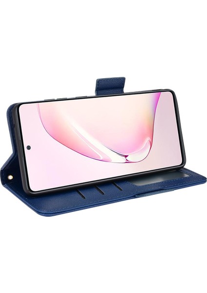 Samsung Galaxy Not 10 Lite Için Kılıf Kart Yuvaları Tutucu Cüzdan Yan Toka (Yurt Dışından)