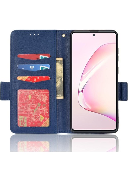 Samsung Galaxy Not 10 Lite Için Kılıf Kart Yuvaları Tutucu Cüzdan Yan Toka (Yurt Dışından)