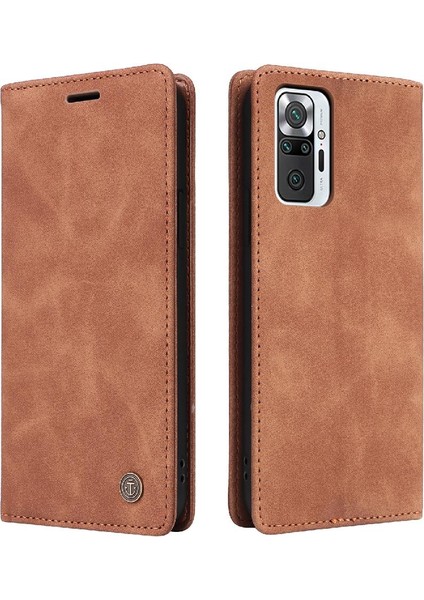 Xiaomi Redmi Not 10 Pro 4g Için Flip Case Basit Iş Darbeye Vaka (Yurt Dışından)