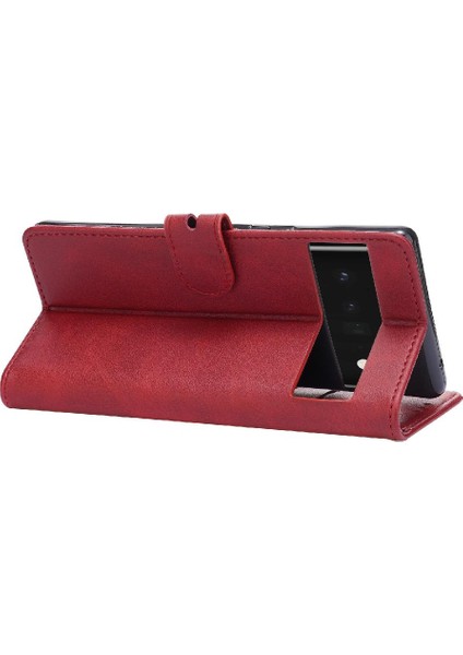 Google Piksel 7 Pro Kickstand Kabartmalı Kart Tutucu Kapatma Için Cüzdan Durumda (Yurt Dışından)