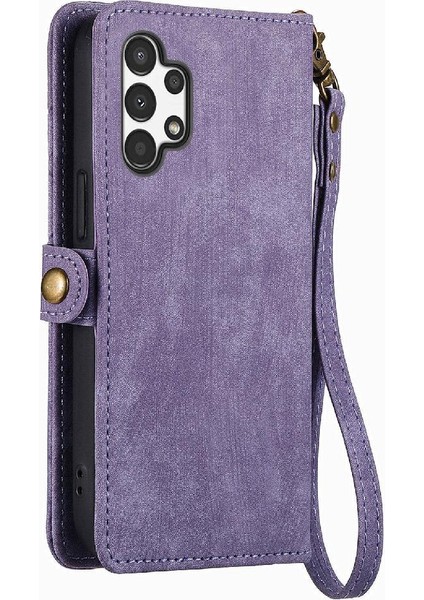 Samsung Galaxy A13 4g Için Flip Case Cüzdan Kapak Çevirin Darbeye Deri (Yurt Dışından)