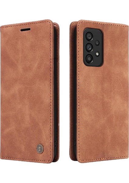 Samsung Galaxy A33 5g Flip Kapak Için Flip Case Darbeye Deri Kılıf (Yurt Dışından)