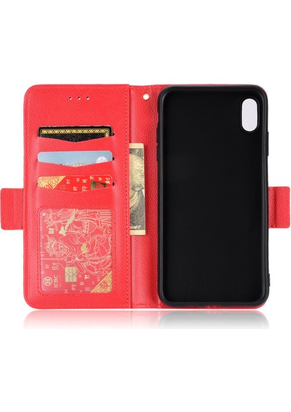 Iphone X/xs Kart Yuvaları Tutucu Pu Deri Yan Toka Cüzdan (Yurt Dışından)