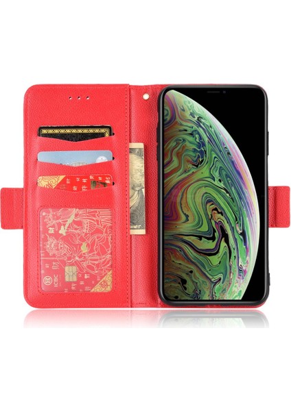 Iphone X/xs Kart Yuvaları Tutucu Pu Deri Yan Toka Cüzdan (Yurt Dışından)