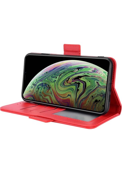 Iphone X/xs Kart Yuvaları Tutucu Pu Deri Yan Toka Cüzdan (Yurt Dışından)