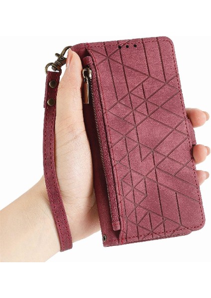 Iphone 13 Için Flip Case Pro Kapak Kapak Cüzdan Basit Iş Darbeye (Yurt Dışından)