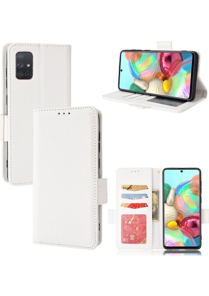 Samsung Galaxy A71 4g Pu Deri Cüzdan Kart Yuvaları Tutucu Yan (Yurt Dışından)