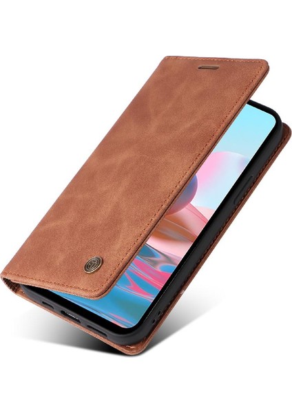 Xiaomi Redmi Not 10 Pro 4g Için Flip Case Basit Iş Darbeye Vaka (Yurt Dışından)
