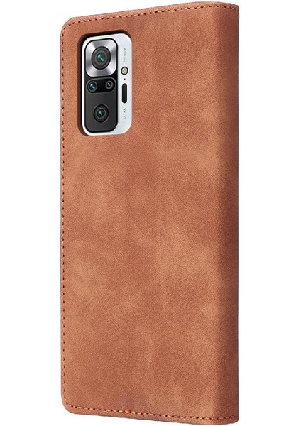 Xiaomi Redmi Not 10 Pro 4g Için Flip Case Basit Iş Darbeye Vaka (Yurt Dışından)