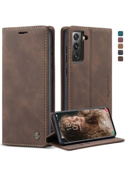 Samsung Galaxy S21 Artı Kılıf Kart Yuvası Için Flip Case Kickstand Flip Folio (Yurt Dışından)