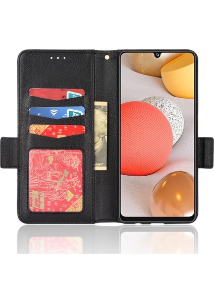 Samsung Galaxy Case 5g Kart Yuvaları Için Kılıf Tutucu Yan Toka Pu Deri (Yurt Dışından)