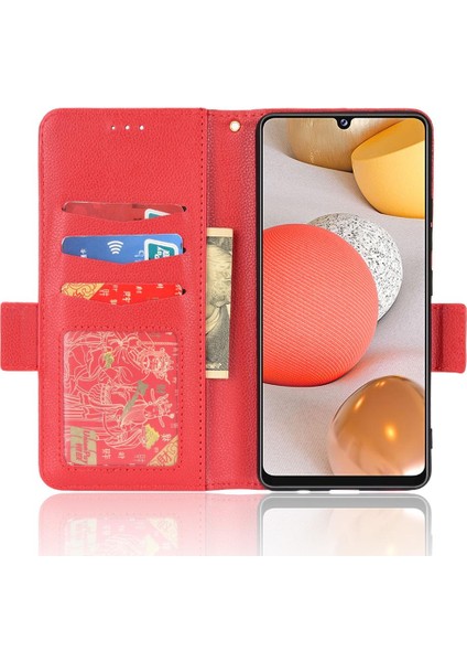 Samsung Galaxy Case 5g Kart Yuvaları Için Kılıf Tutucu Yan Toka Pu Deri (Yurt Dışından)