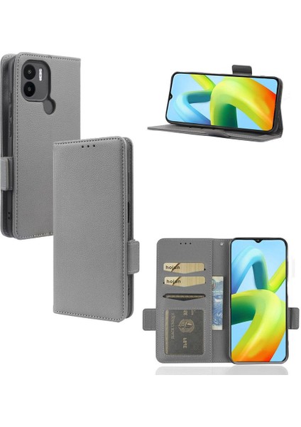 Xiaomi Redmi A1 Artı Manyetik Yan Toka Cüzdan Pu Deri Kart (Yurt Dışından)