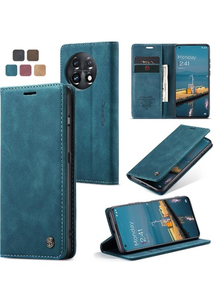 Oneplus 11 Flip Folio Kitap Kılıf Için Flip Case Kart Yuvası Kickstand Manyetik (Yurt Dışından) modelleri