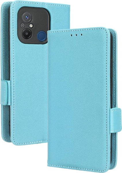 Xiaomi Redmi 12C Kart Yuvaları Tutucu Cüzdan Pu Deri Yan Toka (Yurt Dışından)