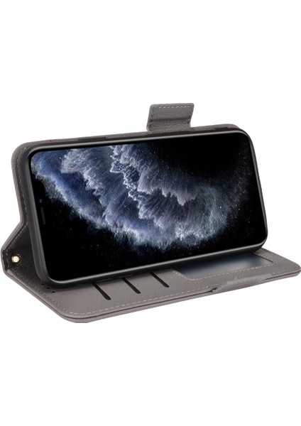 Iphone 11 Için Kılıf Pro Max Yan Toka Cüzdan Pu Deri Manyetik Kart (Yurt Dışından)