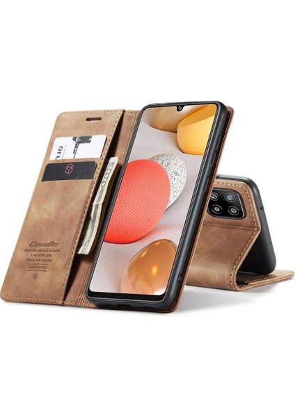 Samsung Galaxy Flip 5g Için Flip Case Vintage Pu Deri Cüzdan Kılıf Kartı (Yurt Dışından)