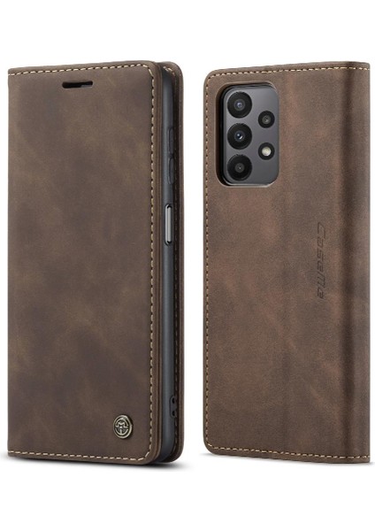 Samsung Galaxy A23 Için Flip Case 4g/5g Manyetik Kapatma Darbeye Kapak Pu (Yurt Dışından)