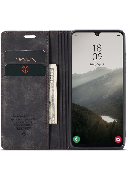 Samsung Galaxy A34 5g Için Flip Case Vintage Pu Deri Cüzdan Kılıf Kartı (Yurt Dışından)